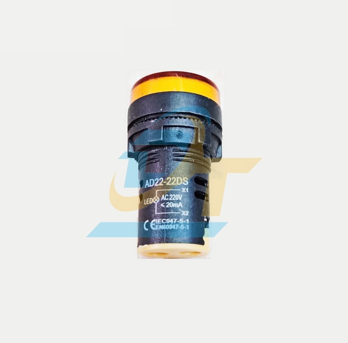 Đèn báo pha 220V phi 22 màu vàng AD22-22DS  China | Giá rẻ nhất - Công Ty TNHH Thương Mại Dịch Vụ Đạt Tâm