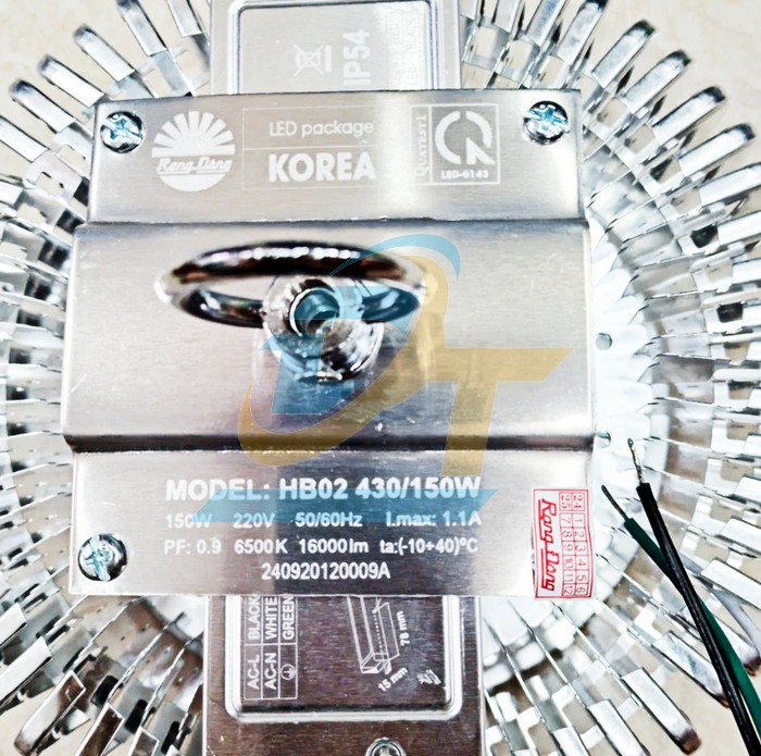 Đ&egrave;n Led nh&agrave; xưởng Highbay 150W 220V 6500K Rạng Đ&ocirc;ng HB02 430/150W  RangDong | Gi&aacute; rẻ nhất - C&ocirc;ng Ty TNHH Thương Mại Dịch Vụ Đạt T&acirc;m