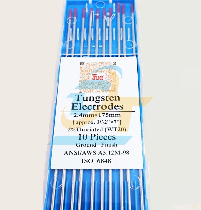 Điện cực hàn Tig (Sắt-inox) Tungsten Jadon 2.4x175mm  JADON | Giá rẻ nhất - Công Ty TNHH Thương Mại Dịch Vụ Đạt Tâm