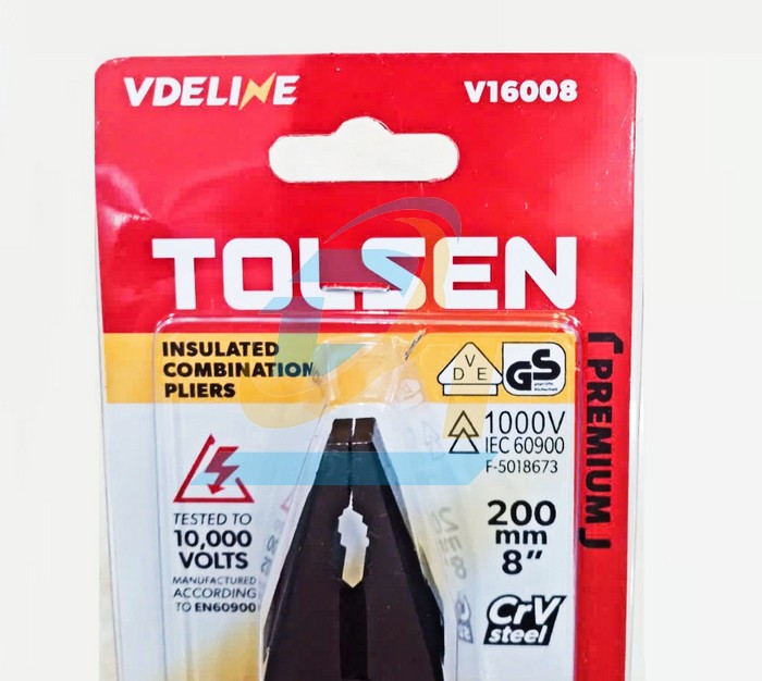 Kìm răng cách điện 8"/200mm Tolsen V16008 V16008 Tolsen | Giá rẻ nhất - Công Ty TNHH Thương Mại Dịch Vụ Đạt Tâm