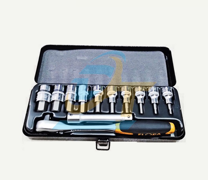 Bộ đầu tu&yacute;p lục gi&aacute;c 1/2" 12 chi tiết 4-19mm Elora 770-KINMU 770-KINMU ELORA | Gi&aacute; rẻ nhất - C&ocirc;ng Ty TNHH Thương Mại Dịch Vụ Đạt T&acirc;m