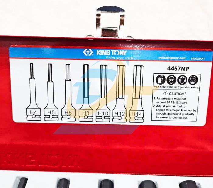 Bộ tuýp đen mũi lục giác 1/2" 7 chi tiết 4-14mm Kingtony 4457MP  KingTony | Giá rẻ nhất - Công Ty TNHH Thương Mại Dịch Vụ Đạt Tâm