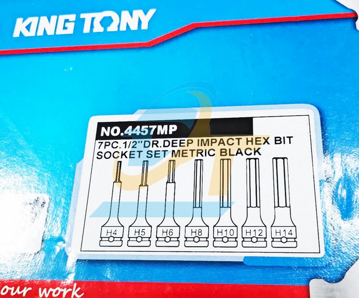 Bộ tuýp đen mũi lục giác 1/2" 7 chi tiết 4-14mm Kingtony 4457MP  KingTony | Giá rẻ nhất - Công Ty TNHH Thương Mại Dịch Vụ Đạt Tâm