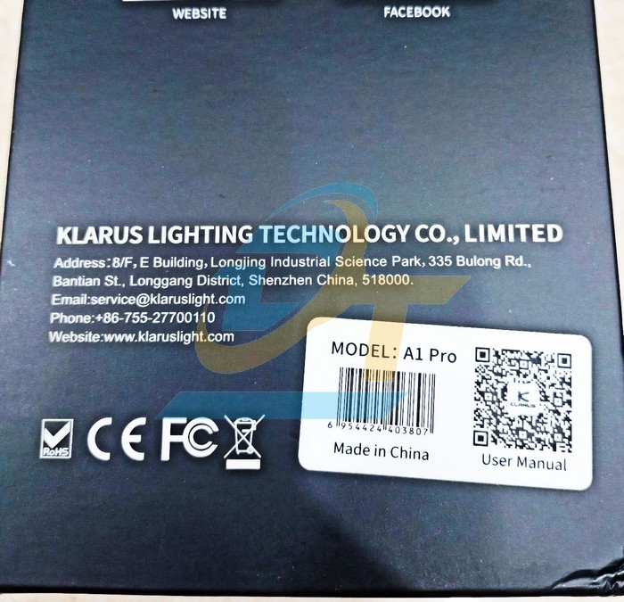 Đèn pin cầm tay siêu sáng 1300lm Klarus A1 Pro  KLARUS | Giá rẻ nhất - Công Ty TNHH Thương Mại Dịch Vụ Đạt Tâm
