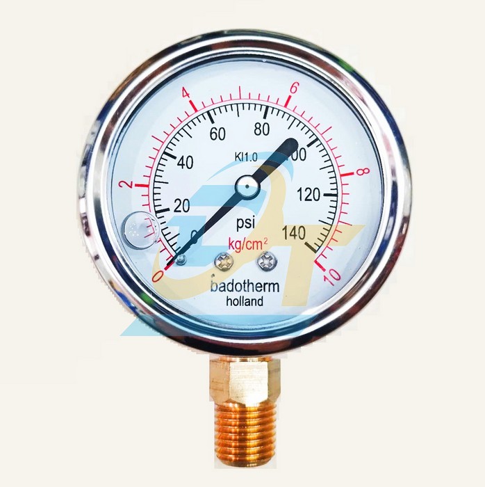Đồng hồ đo áp suất 63mm 0-10Bar Badotherm (Chân đứng)  BADOTHERM | Giá rẻ nhất - Công Ty TNHH Thương Mại Dịch Vụ Đạt Tâm
