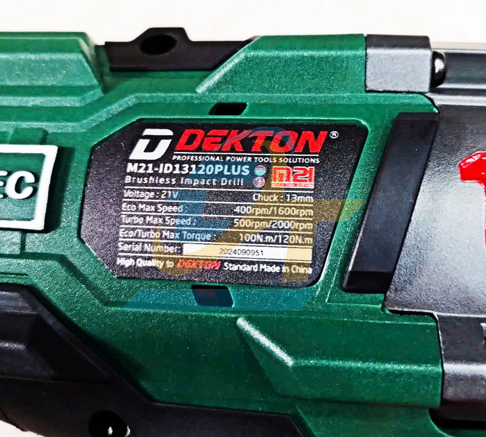 Máy khoan động lực dùng pin  21V Dekton M21-ID13120PLUS (Chưa gồm pin sạc)  DEKTON | Giá rẻ nhất - Công Ty TNHH Thương Mại Dịch Vụ Đạt Tâm