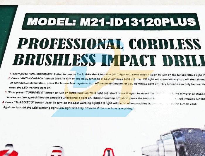 Máy khoan động lực dùng pin  21V Dekton M21-ID13120PLUS (Chưa gồm pin sạc)  DEKTON | Giá rẻ nhất - Công Ty TNHH Thương Mại Dịch Vụ Đạt Tâm