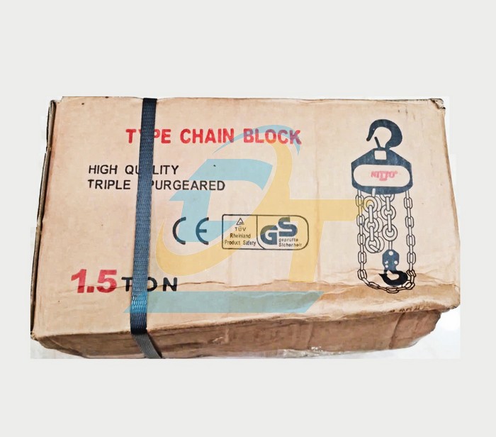 Pa lăng xích kéo tay 1.5 tấn 5 mét Nitto 15VP5  Nitto | Giá rẻ nhất - Công Ty TNHH Thương Mại Dịch Vụ Đạt Tâm