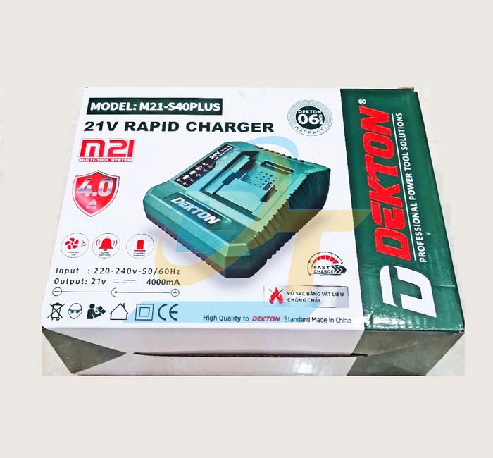 Sạc pin 21V 4.0A Dekton M21-S40PLUS  DEKTON | Giá rẻ nhất - Công Ty TNHH Thương Mại Dịch Vụ Đạt Tâm