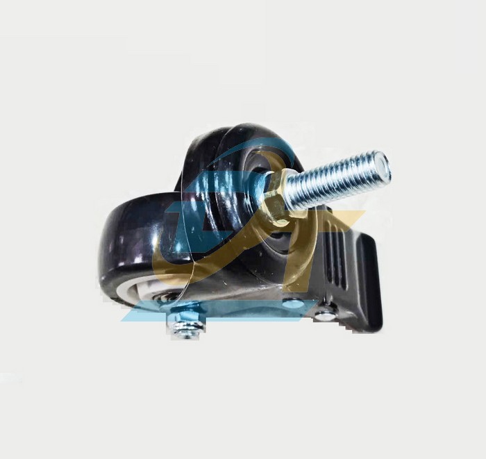 Bánh xe nhựa PVC phi 100 càng xoay có khóa (Cọc vít)  VietNam | Giá rẻ nhất - Công Ty TNHH Thương Mại Dịch Vụ Đạt Tâm