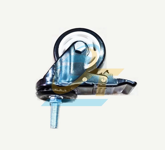 Bánh xe nhựa PVC phi 70 càng xoay có khóa (Cọc vít)  VietNam | Giá rẻ nhất - Công Ty TNHH Thương Mại Dịch Vụ Đạt Tâm