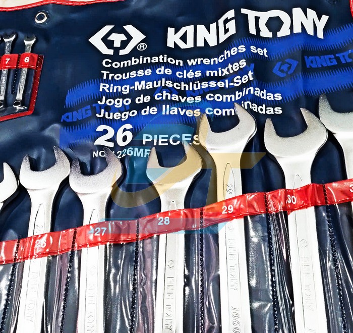 Bộ cờ lê vòng miệng 26 chi tiết 6-32mm Kingtony 1226MR 1226MR KingTony | Giá rẻ nhất - Công Ty TNHH Thương Mại Dịch Vụ Đạt Tâm