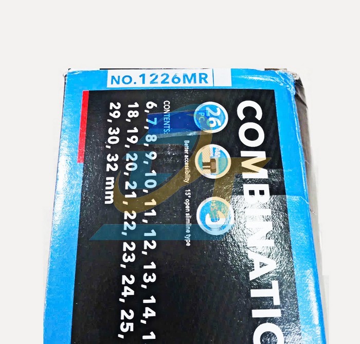 Bộ cờ lê vòng miệng 26 chi tiết 6-32mm Kingtony 1226MR 1226MR KingTony | Giá rẻ nhất - Công Ty TNHH Thương Mại Dịch Vụ Đạt Tâm