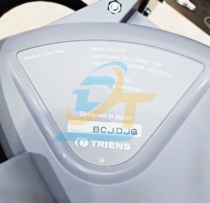 Cuộn d&acirc;y điện tự r&uacute;t 3Cx1.25mm2 10M Triens SCS-310  Sankyo | Gi&aacute; rẻ nhất - C&ocirc;ng Ty TNHH Thương Mại Dịch Vụ Đạt T&acirc;m
