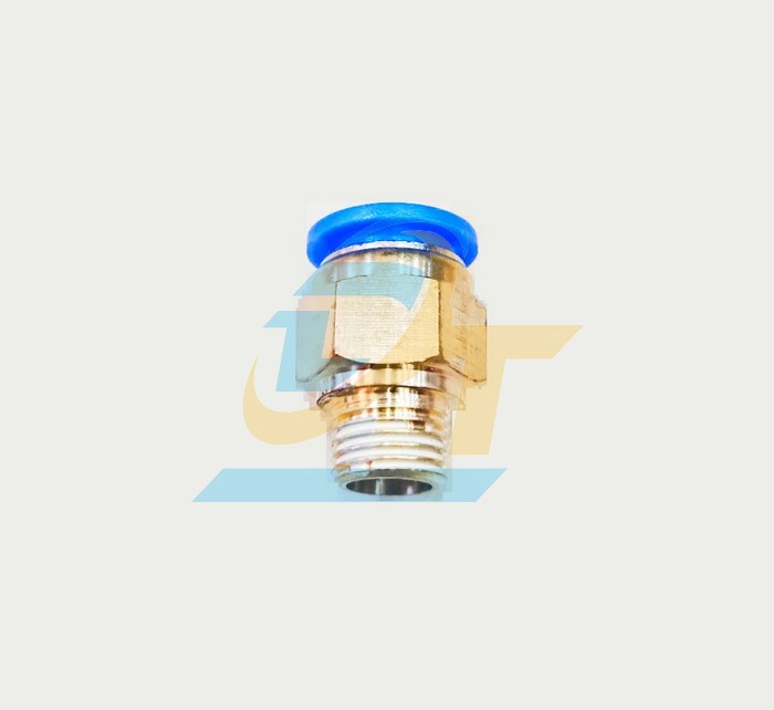 Đầu nối hơi thẳng ren ngoài 9.6 ống 12 China PC12-01  China | Giá rẻ nhất - Công Ty TNHH Thương Mại Dịch Vụ Đạt Tâm
