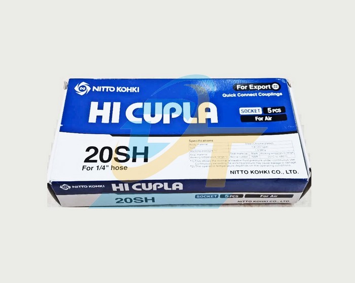 Khớp nối nhanh khí nén Cupla Nitto-Kohki 20SH 20SH NITTO-KOHKI | Giá rẻ nhất - Công Ty TNHH Thương Mại Dịch Vụ Đạt Tâm