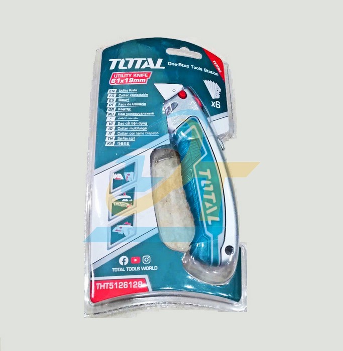 Dao rọc giấy đa năng 61x19mm Total THT5126128  Total | Giá rẻ nhất - Công Ty TNHH Thương Mại Dịch Vụ Đạt Tâm