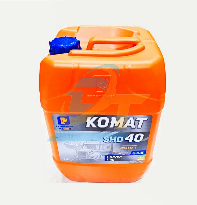 Dầu động cơ PLC Komat SHD40 18L  PETROLIMEX | Giá rẻ nhất - Công Ty TNHH Thương Mại Dịch Vụ Đạt Tâm