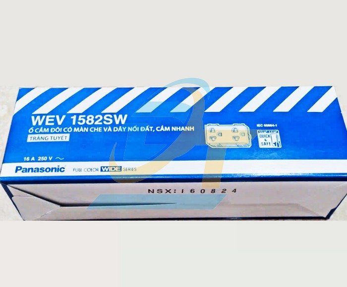 Ổ cắm đôi 3 chấu 16A 250VAC Panasonic WEV1582SW WEV1582SW Panasonic | Giá rẻ nhất - Công Ty TNHH Thương Mại Dịch Vụ Đạt Tâm