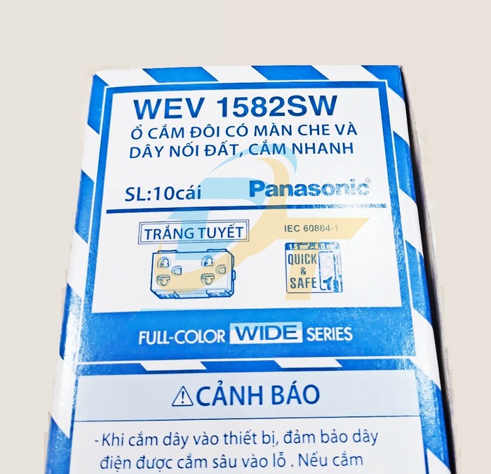 Ổ cắm đôi 3 chấu 16A 250VAC Panasonic WEV1582SW WEV1582SW Panasonic | Giá rẻ nhất - Công Ty TNHH Thương Mại Dịch Vụ Đạt Tâm