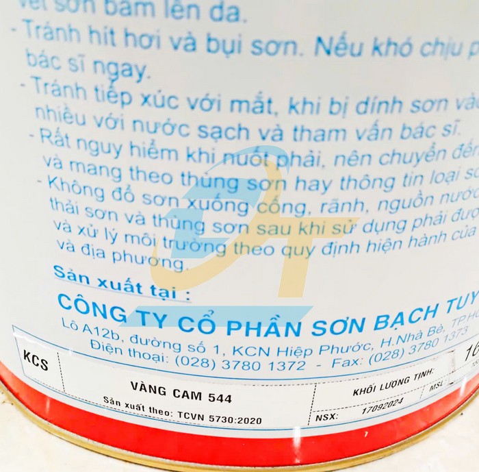 Sơn Alkyd (bóng) Bạch Tuyết 16kg - Màu vàng cam 544  BachTuyet | Giá rẻ nhất - Công Ty TNHH Thương Mại Dịch Vụ Đạt Tâm