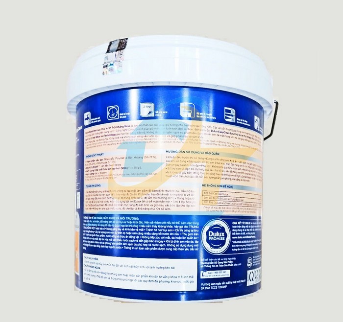 Sơn nước trong nhà Dulux EasyClean kháng virus 99A Base A - Thùng 5 lít  Dulux | Giá rẻ nhất - Công Ty TNHH Thương Mại Dịch Vụ Đạt Tâm