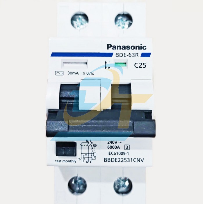 Cầu dao chống giật RCBO 2P 25A Panasonic BBDE22531CNV BBDE22531CNV Panasonic | Giá rẻ nhất - Công Ty TNHH Thương Mại Dịch Vụ Đạt Tâm