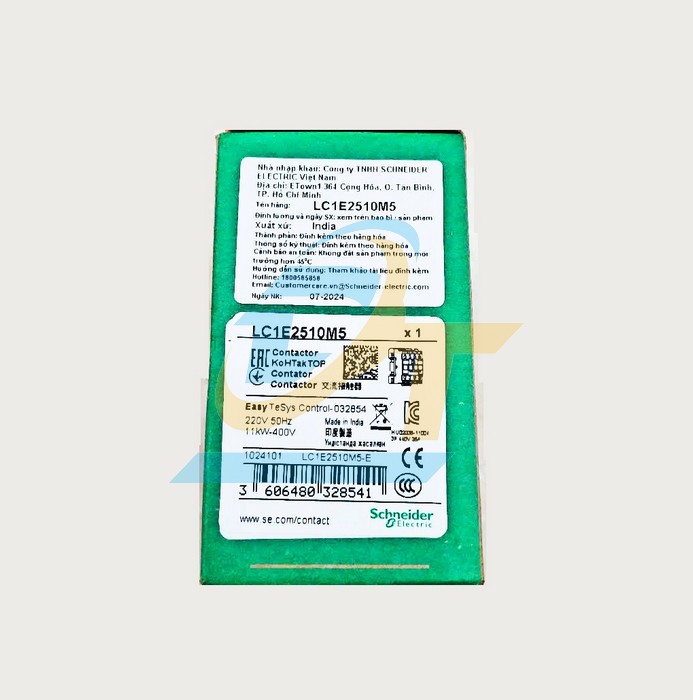 Khởi động từ 3P 25A 220V 1NO Schneider LC1E2510M5  SCHNEIDER | Giá rẻ nhất - Công Ty TNHH Thương Mại Dịch Vụ Đạt Tâm