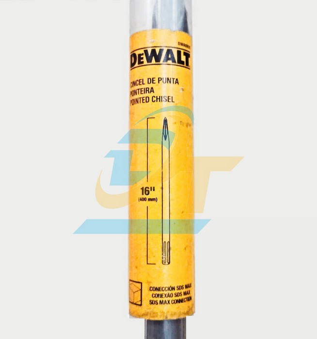 Mũi đục nhọn chuôi gài SDS Max 18x400mm DeWalt DWA0805  DEWALT | Giá rẻ nhất - Công Ty TNHH Thương Mại Dịch Vụ Đạt Tâm