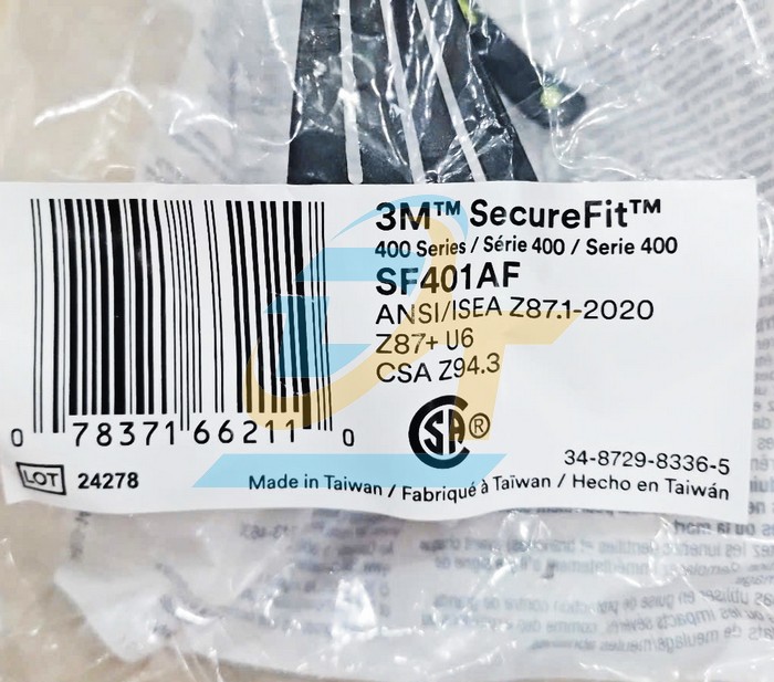 Kính bảo hộ chống đọng sương 3M SF401AF  3M | Giá rẻ nhất - Công Ty TNHH Thương Mại Dịch Vụ Đạt Tâm