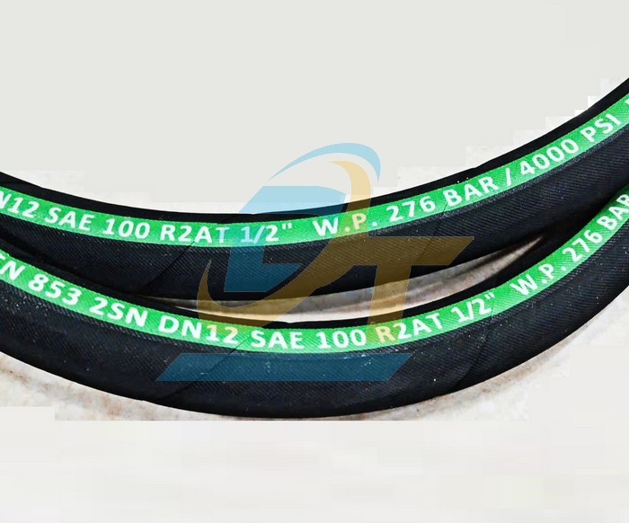 Ống tuy ô thủy lực 2 lớp bố 1/2"x2000mm bấm 2 đầu ren trong 17 côn lõm  Germany | Giá rẻ nhất - Công Ty TNHH Thương Mại Dịch Vụ Đạt Tâm