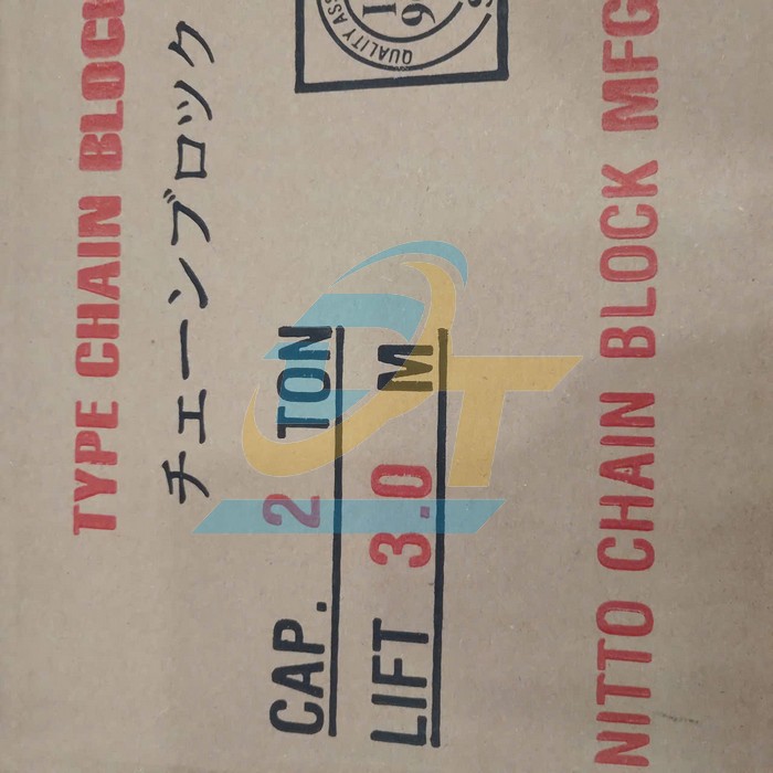 Pa lăng x&iacute;ch k&eacute;o tay 2 tấn 3 m&eacute;t Nitto  Nitto | Gi&aacute; rẻ nhất - C&ocirc;ng Ty TNHH Thương Mại Dịch Vụ Đạt T&acirc;m