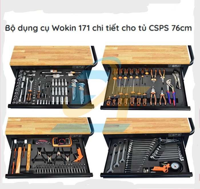 Bộ dụng cụ Wokin 171 chi tiết cho tủ 76cm  VietNam | Gi&aacute; rẻ nhất - C&ocirc;ng Ty TNHH Thương Mại Dịch Vụ Đạt T&acirc;m