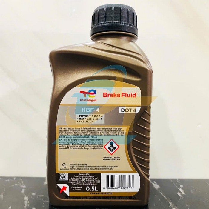 Dầu thắng 0.5L TotalEnergies HBF 4 DOT 4  TotalEnergies | Gi&aacute; rẻ nhất - C&ocirc;ng Ty TNHH Thương Mại Dịch Vụ Đạt T&acirc;m
