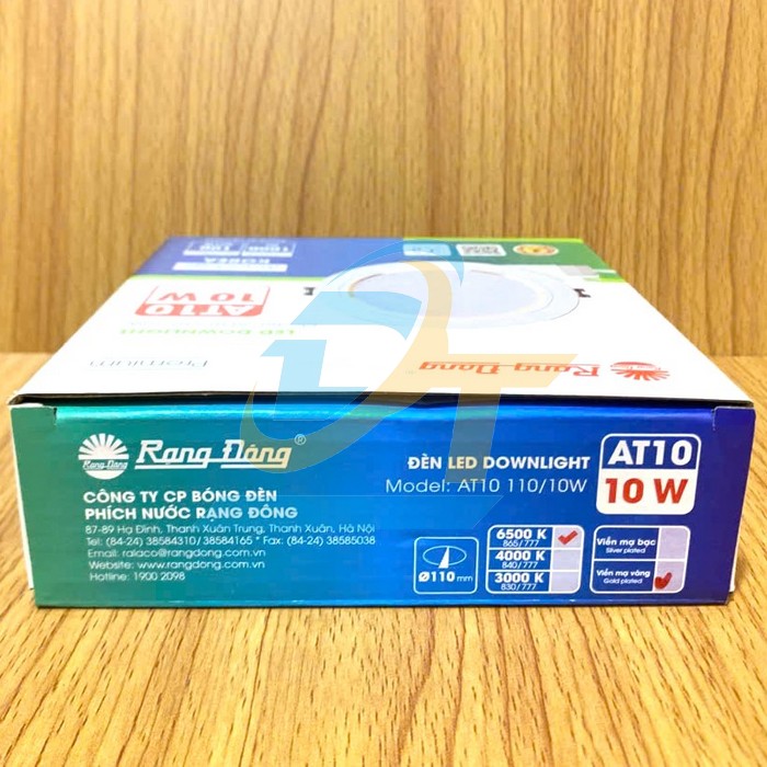 Đ&egrave;n LED Downlight &acirc;m trần 110/10W 6500K Rạng Đ&ocirc;ng AT10  RangDong | Gi&aacute; rẻ nhất - C&ocirc;ng Ty TNHH Thương Mại Dịch Vụ Đạt T&acirc;m